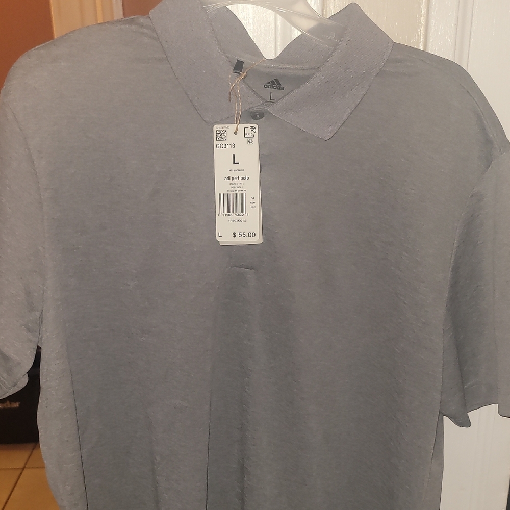 Adidas Men's Classic Gray Polo